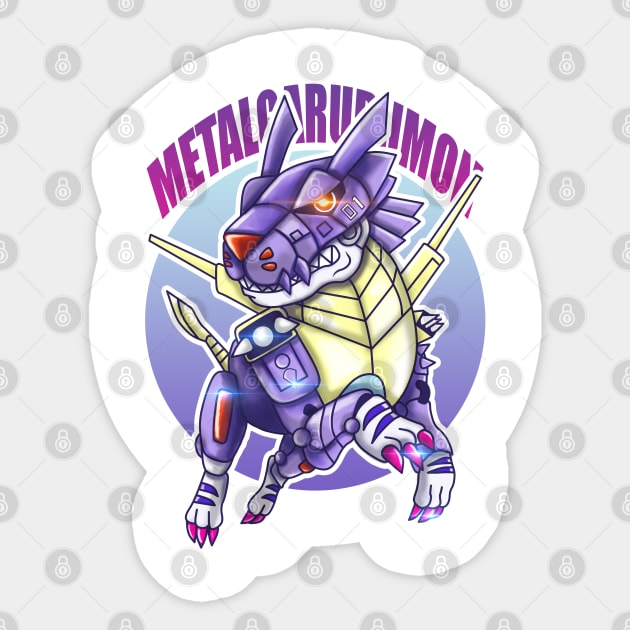 digimon chibi metalgarurumon Sticker by DeeMON